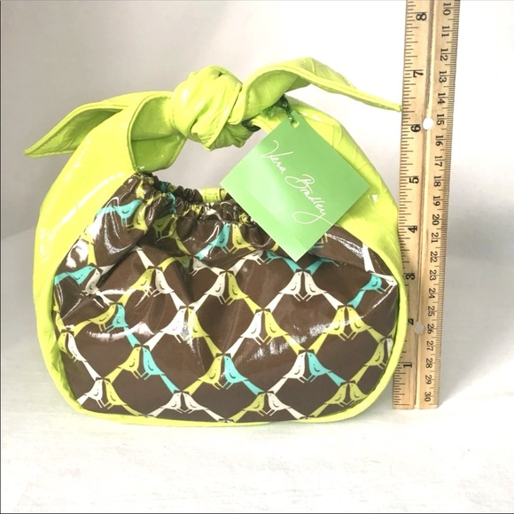 NWT Frill  Vera Bradley Tippy Tie Purse green brown - Picture 4 of 8